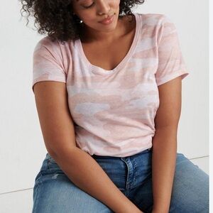 Lucky Brand Pink Camo Tee